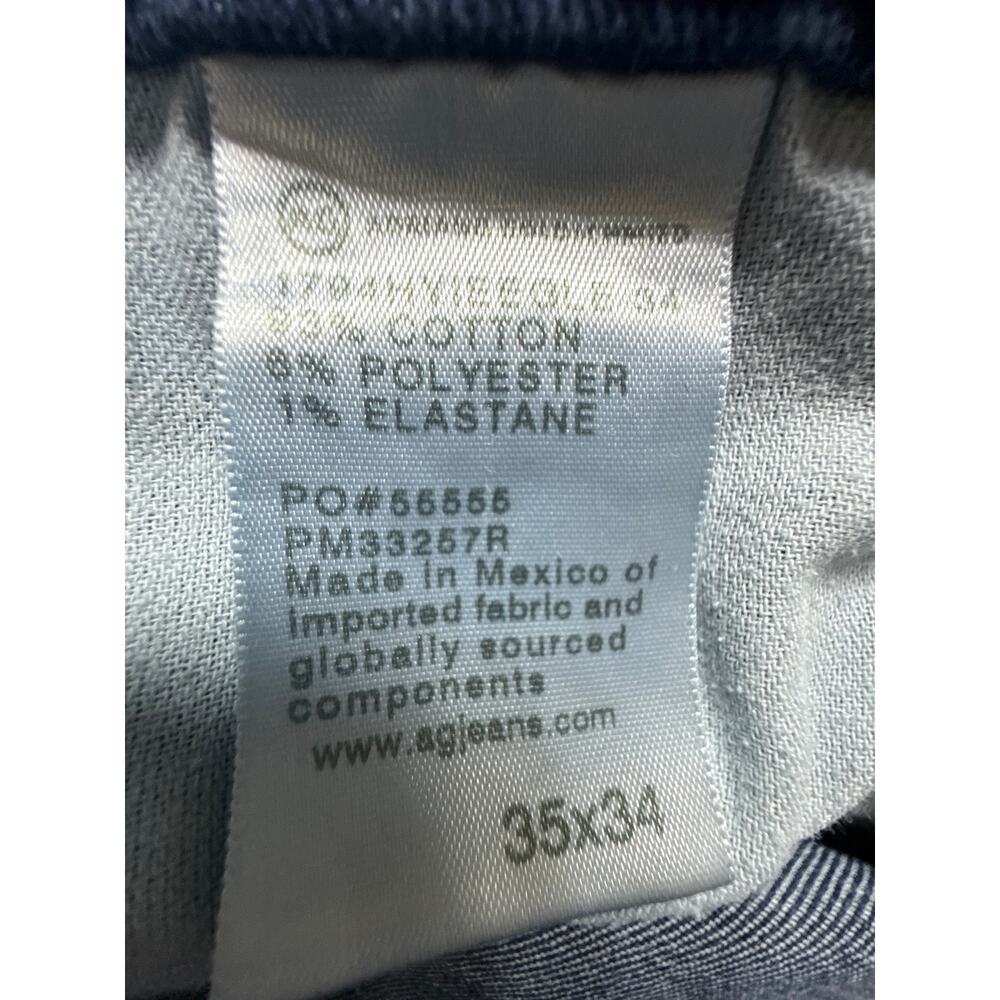 AG Adriano Goldschmied Jeans Mens 35x34 The Everett Slim Straight Dark Wash - Picture 11 of 11